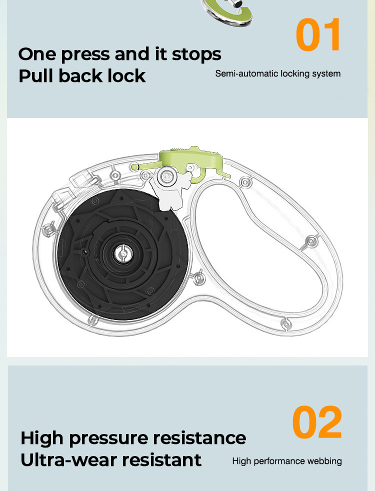 Automatic Led Pet Leashes Retractable Suitable For Walking Dogs Puppy Lead