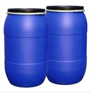 China OEM / ODM Blue Plastic Chemical Container With Iron Hoop Ring on sale