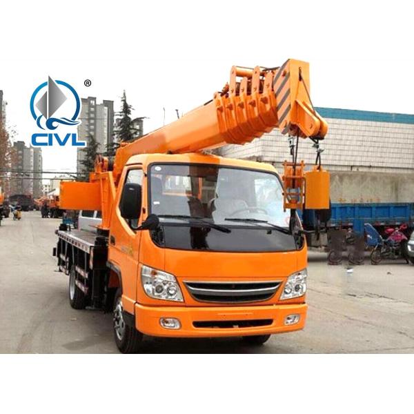 Heavy Duty 12 Ton Truck Mounted Telescopic Crane 6x4 LHD Truck Cargo Lift