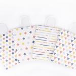 Fashion jewelry packaging paper bag own logo printing twist rope handle