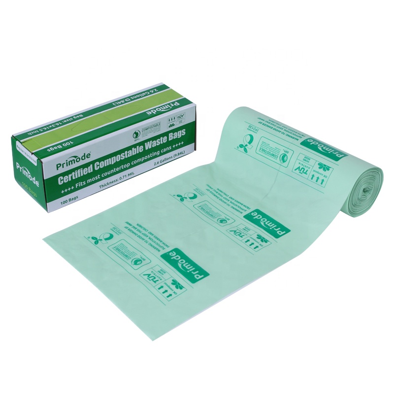 Fashion customized full biodegradable plastic garbage waste bag for kitchen