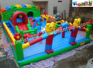 Wholesale Durable Inflatable Amusement Park With Waterproof 0.55mm PVC Tarpaulin For Home from china suppliers