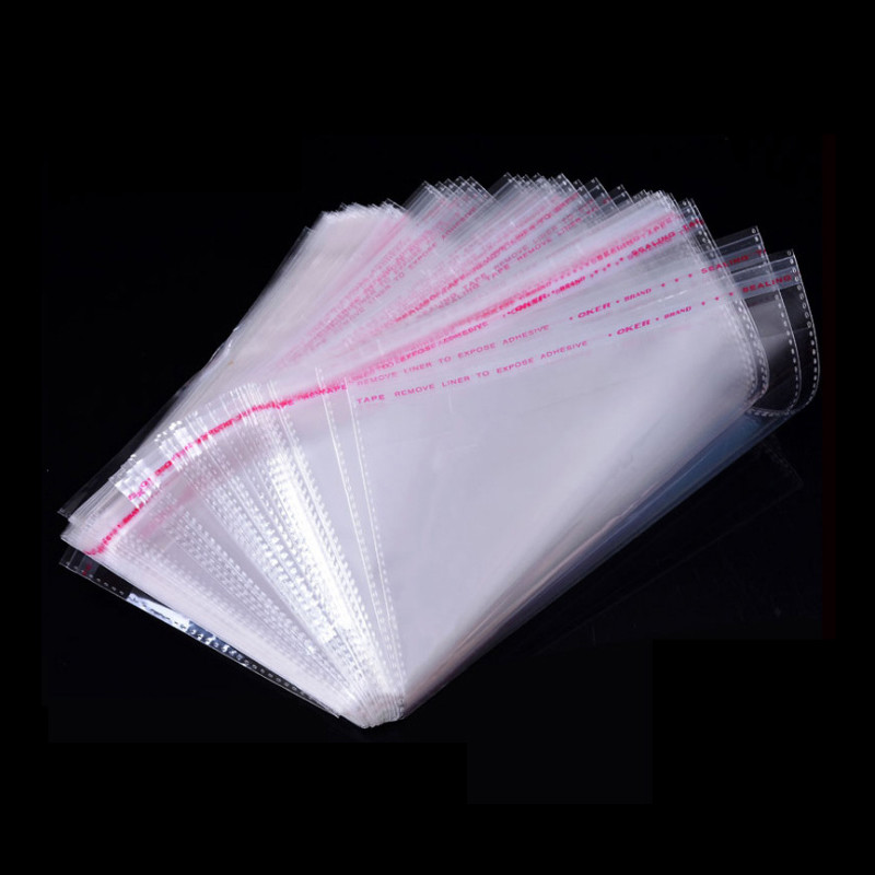 Factory Wholesale Custom Packaging Toy Card Clear Self Adhesive OPP Poly Cartoon Bag