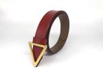 Adjustable Metal Pin Women's Fashion Leather Belts Triangle Buckle