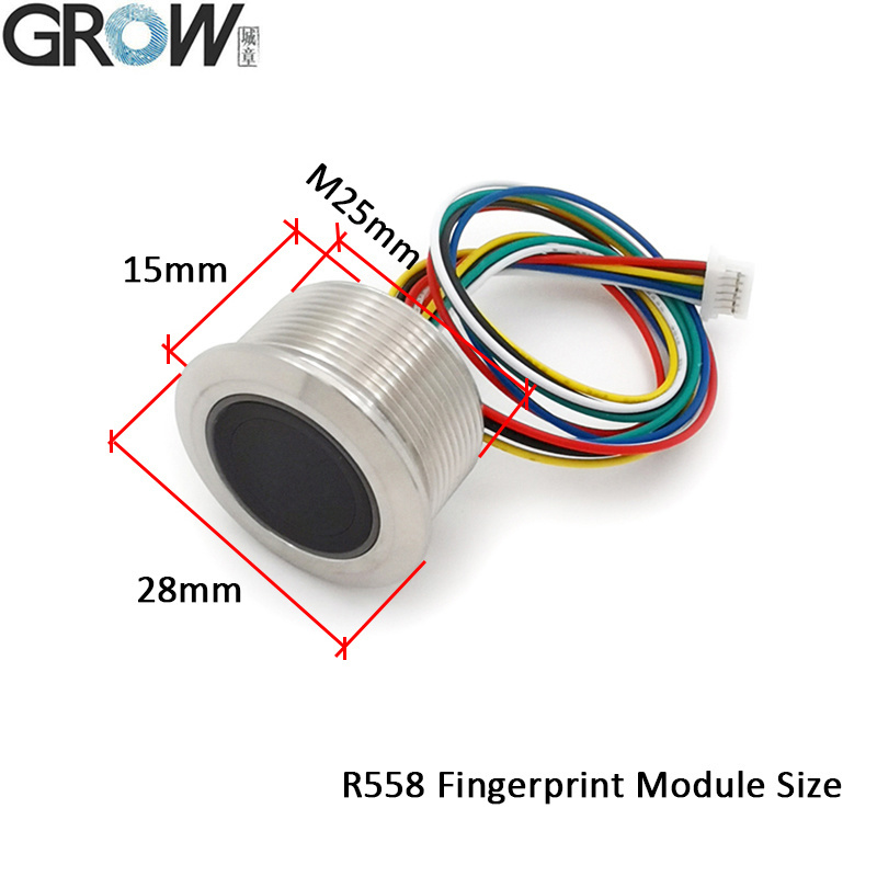 Ks220-S+R558 DC12V Fingerprint Control Board 2 Relays Admin/User Funtion Self-Locking/Jog/Ignition Mode