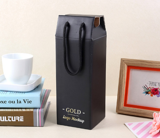 Manufacturers customized wine gift box single wine gift box custom window wine cartons custom