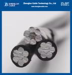 0.6/1kv Aluminum / Aluminum Alloy Conductor XLPE Insulated 2*1/0+1/0 AAAC AWG