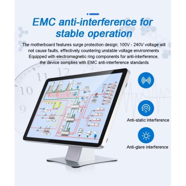 Customized IP65 Embedded 10.1-inch Rear-Mount Capacitive Touch Display HMI DC HD-MI Screen 