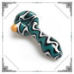 Heady Glass Spoon Pipe Camouflage Color Tobacco Handpipes For Sale