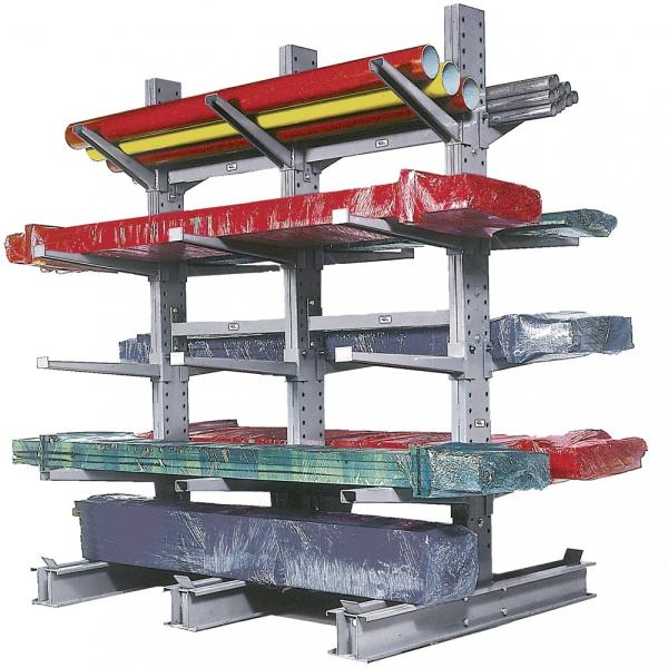 Warehouse Galvanised Cantilever Racking Cantilever Shelving System For Rebar