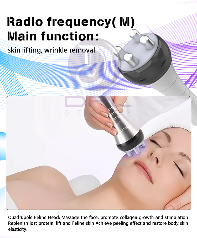 Vacuum 6 In 1 Ultrasonic Cavitation Machine 80kHz Cellulite Removal