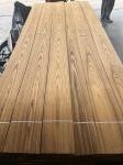 Natural Burma Teak Crown Cut Veneer Sheet For Hotel Decoration