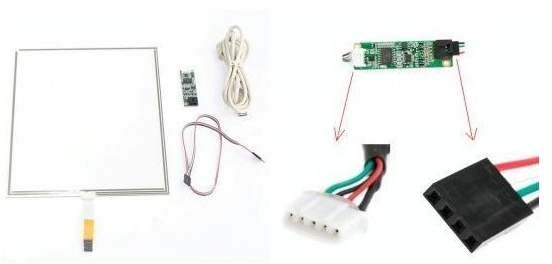 Resistive 13" 4 Wire Industrial Touch Screen Panel , 13.3" 14.1" Multi Touch Screen Panel