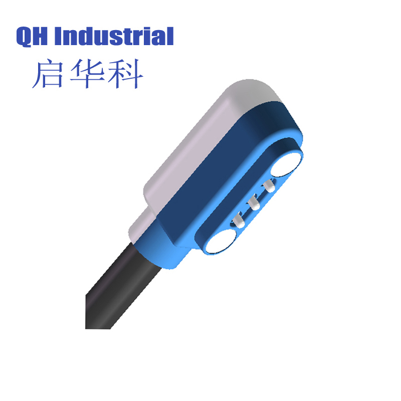 3Pin Customized Magnetic Pogo Pin Argentina 2A Charger  Connector For Pcb Magnetic Breakaway Power Pogo Pin  