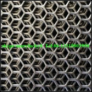 China hexagonal perforated wire mesh/perforated metal mesh/Hexagonal perforated metal on sale