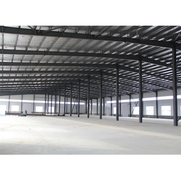 Prefabricated Steel Structure Warehouse with Aluminized Zinc Cladding