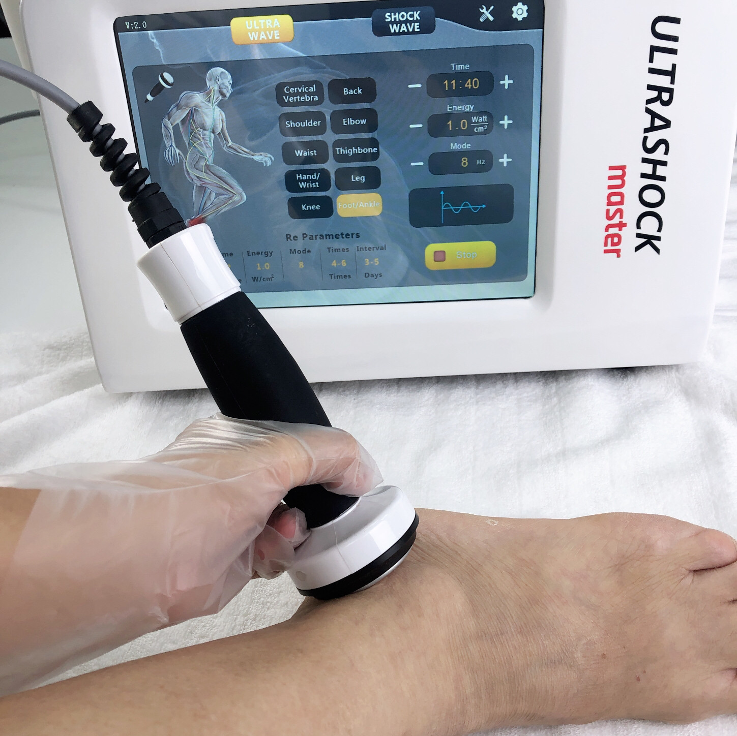 Ultrasound Extracorporeal Shockwave Therapy Machine For Pain Relief