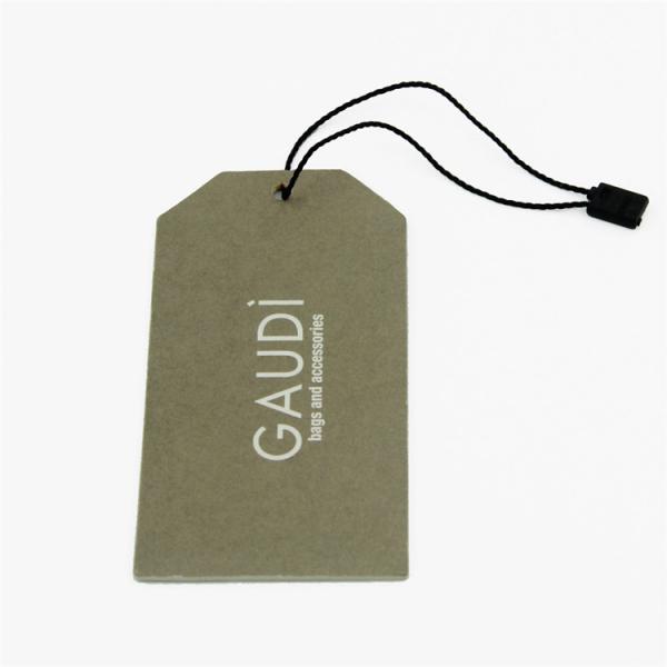 Quality Custom Printed Clothing Hang Tags With String Your Own Logo Printing for sale