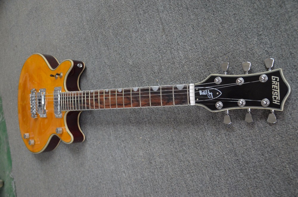 Grets guitar Tiger maple body top gretsch signature LP custom style electric guitar Grover tuner installed Quality pic