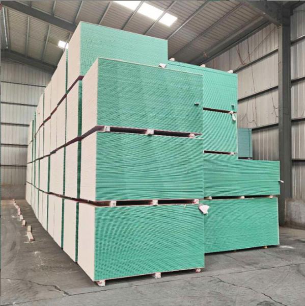 Water Resistant Gypsum Plaster Boards Tapered Edge For Drywall Partition Walls