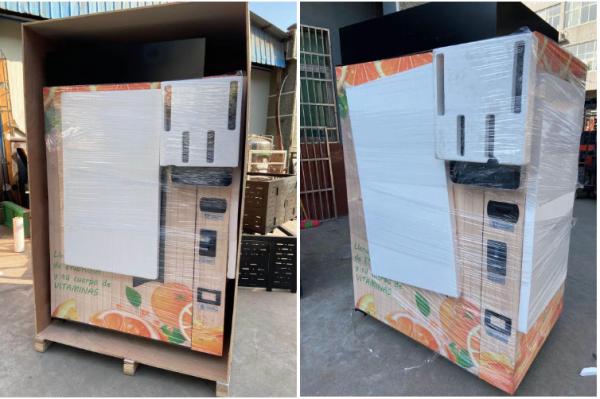 Quality Medium Size Fruit Juice Vending Machine 250W Indoor Without Canopy for sale