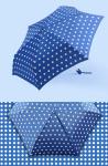Polka Dot Printing 21inchx8K Pongee 190T Sun Protection Umbrella For women
