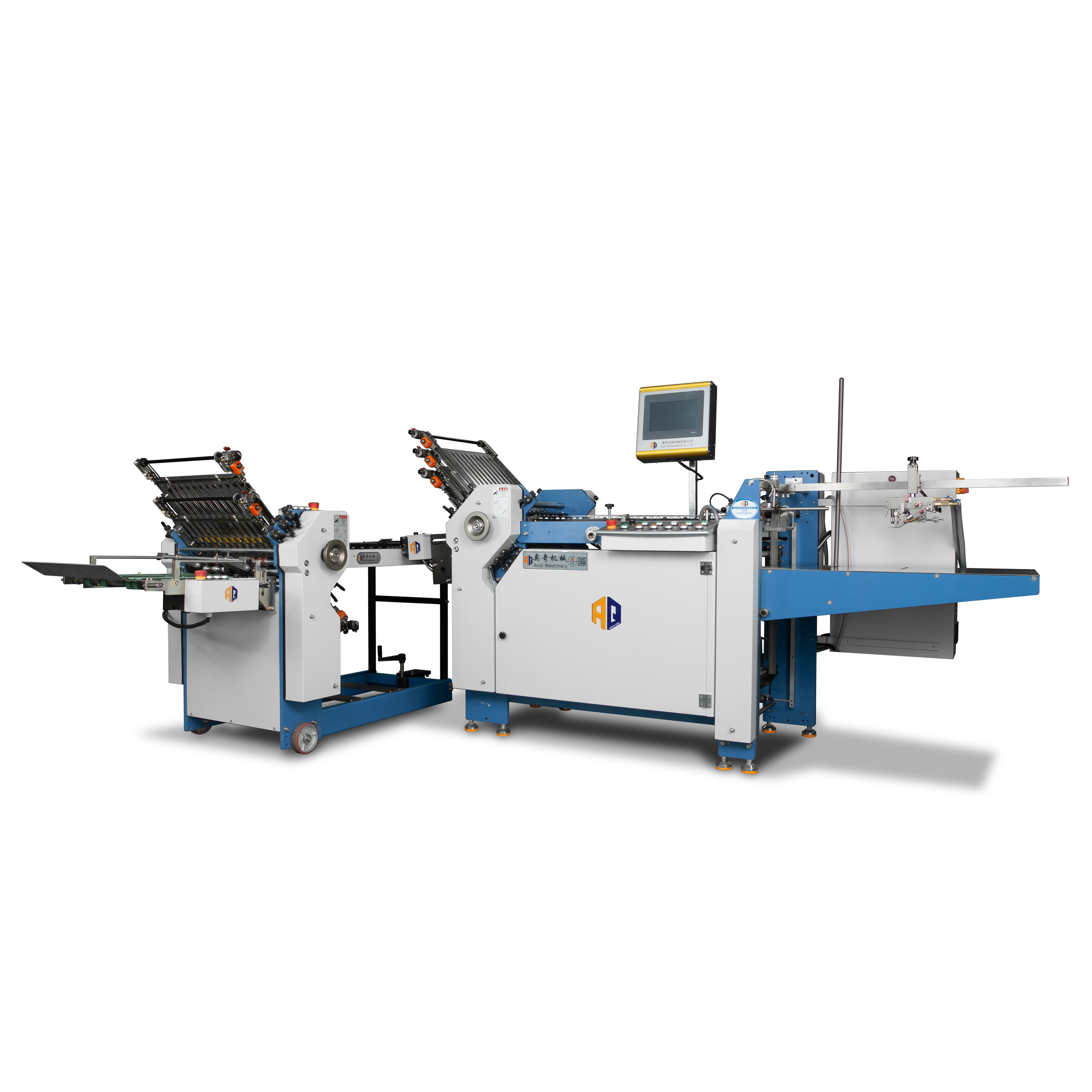 Small A3 Format Sheet Cross Fold Paper Folding Machine Manual Brochure Folder