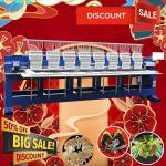 High demand export products 8 heads tshirt embroidery machines 15 needles best