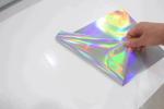 Eco-Solvent / UV Printable Adhesive Holographic Laser Vinyl Sticker With For