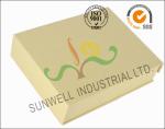 Brown Color Custom Printed Corrugated Cardboard Gift Boxes Rigid Foldable