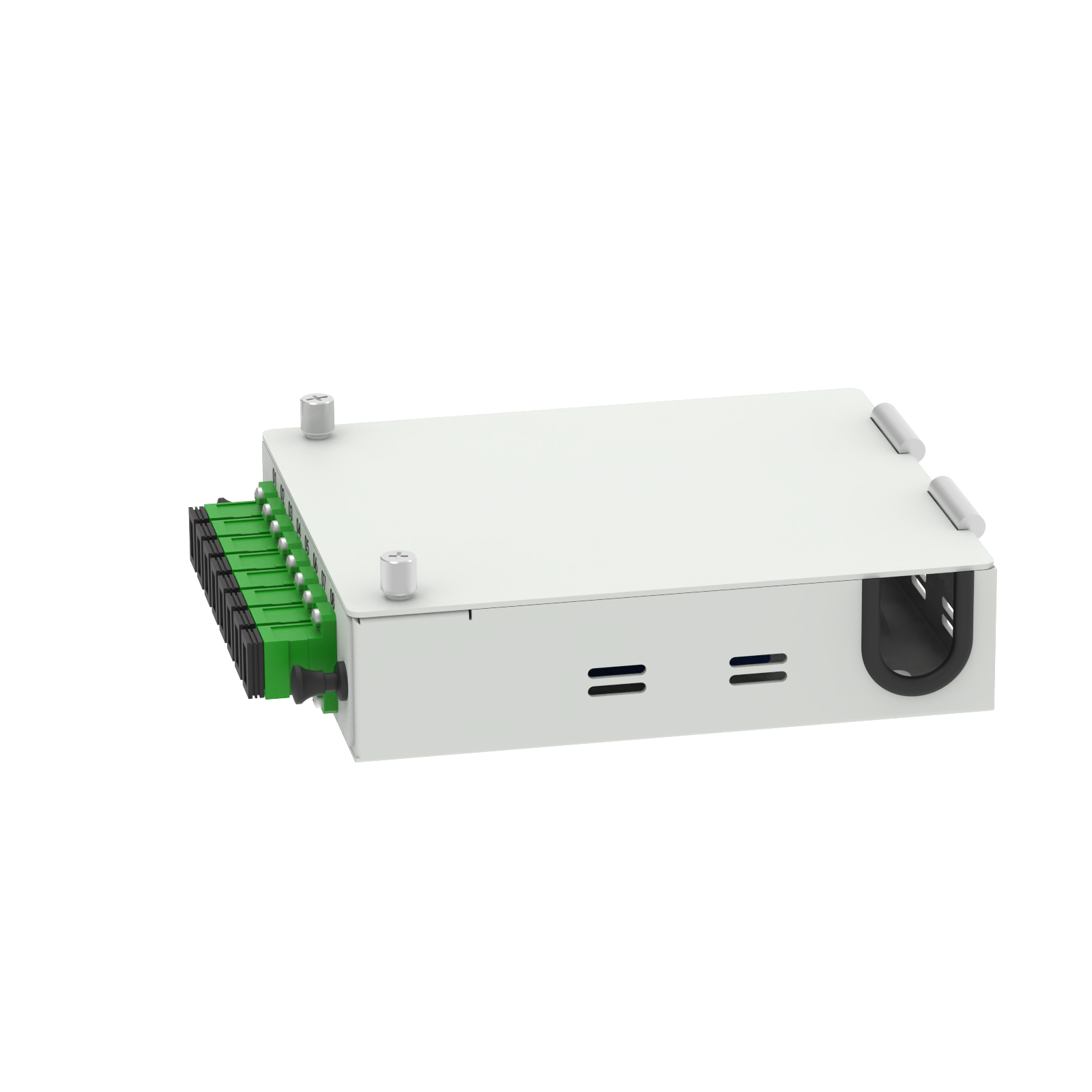 Cold Rolled Steel 8 Cores SC APC Type Fiber Optic FTTH Terminal Box for FTTX Services