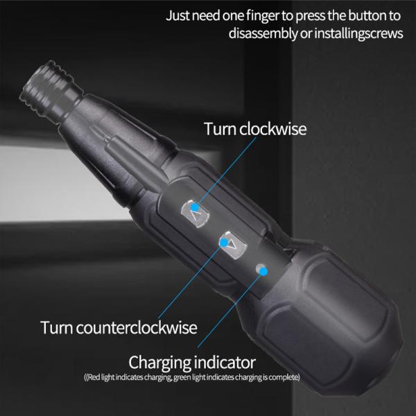 Electric Rechargeable Hand Tools And Tool Box Screwdriver Include Bit Holder With LED Light