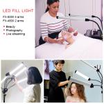 Whole Set 8000lm 4 Arms Led Fill Light Flexible Hair Salon Makeup Lighting With