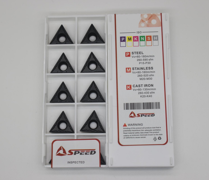 Sharp Tungsten Turning Insert , Lathe Turning Inserts TCMT16T304 For CNC Cutting