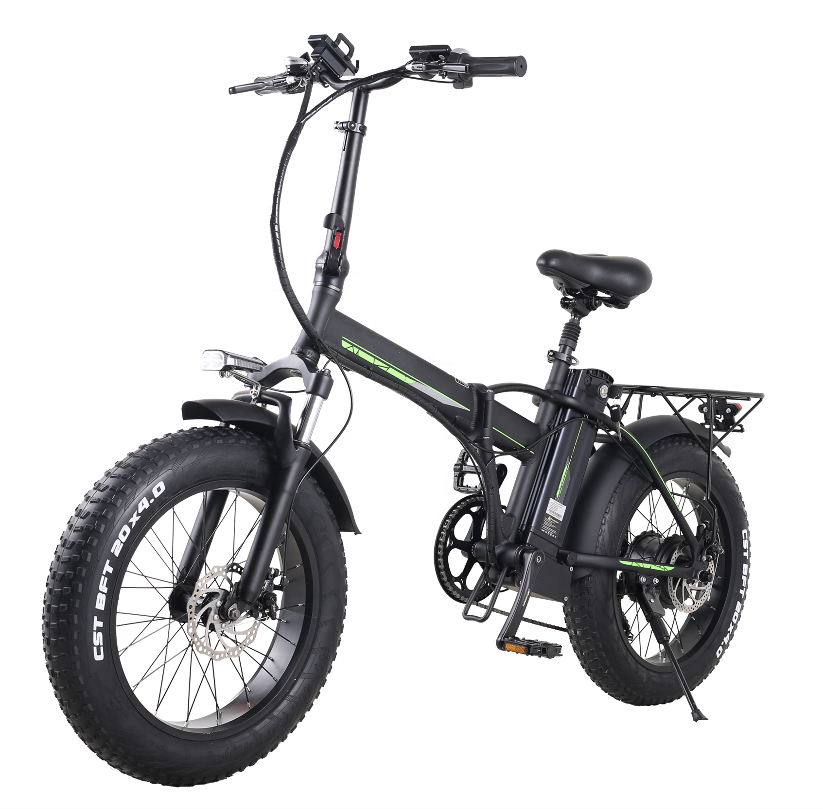 20 Inch Fat Tire Electric Folding Bike Long Range 500W Motor Ebike 15Ah Ebike Electric City Bike For Adult Electric Bicycle