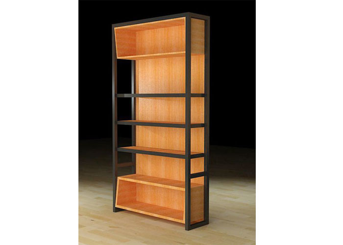 Free Standing Wooden Wall Mounted Display Racks Mobile Many Ways For Retail Store