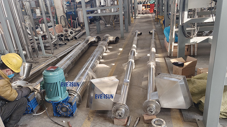 Double-Shaft Screw Machine Spiral Conveyor Automatic U-Shaped Dragon Conveyor