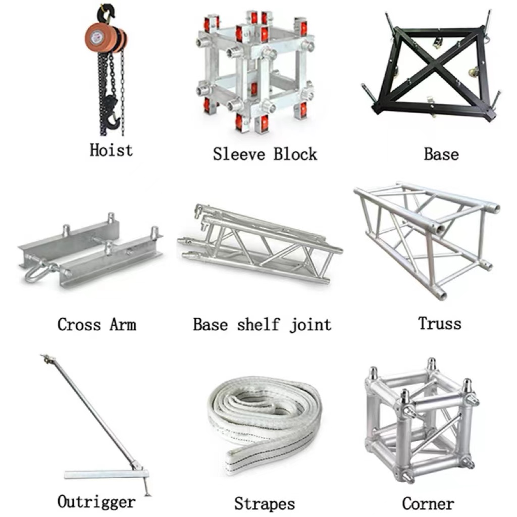 Robust Circular Aluminum Truss Multi Angle Truss Corner For Stage Events