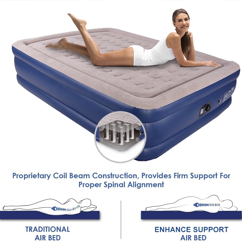 Flocked PVC Inflatable Air Mattresses