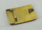 Casting Pewter Custom Made Buckles Gold Plated , Cat Belt Buckle
