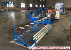 China Steel Rack Roll Forming Machine , Angle Roll Forming Machine With Servo Feed In on sale