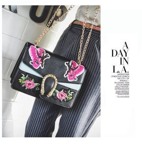 Wholesale PU Women's Bags Handbag Lady Cross-body Bags with Chain Flap Daily Applique Bag from china suppliers