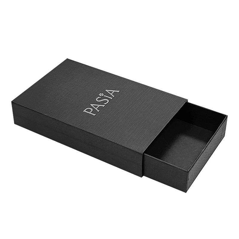 Custom Order Slim Paper Cardboard Drawer Gift Box with Foam Insert and Glossy Lamination