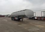 SINOTRUK Mn Steel 60 Cfm Oil Tank Semi Flatbed Trailers For Oil Fuel Transport