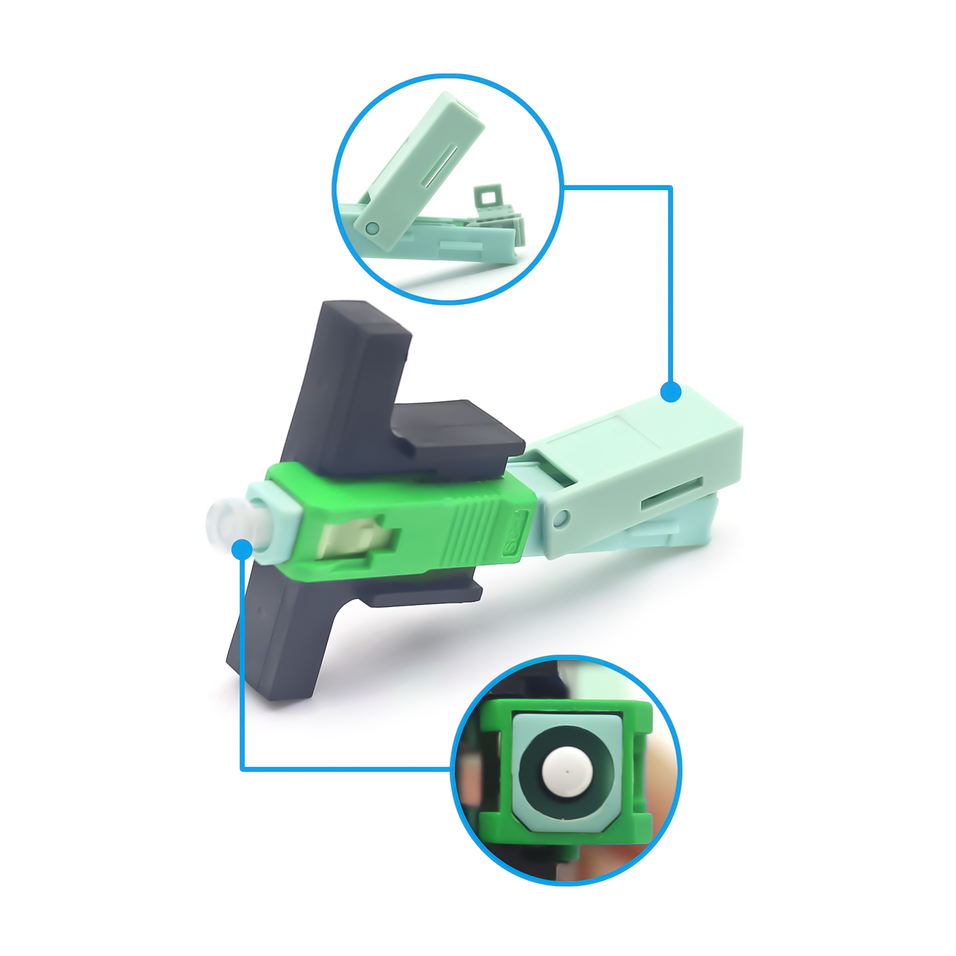 FTTH FTTxFTTB Network SC/UPC Optical Fiber Single Mode Fast Connector for Drop Cable