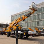 China Dongfeng 4*2 45m skylift mobile aerial truck mounted platform for south