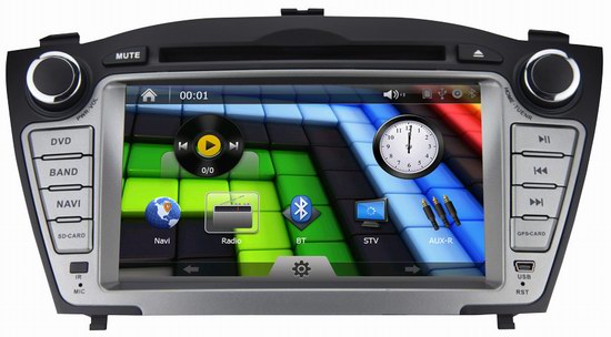7 inch 2 din touch screen Hyundai IX35 car radio with bluetooth gps navigation OCB-8635