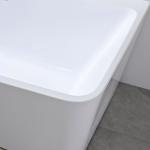 White Round Smooth Acrylic Freestanding Bathtubs