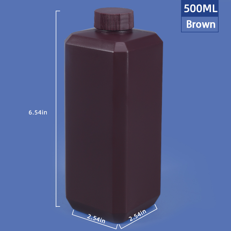 250ml HDPE Plastic Bottles for Chemical Detergent and Pesticide Seal The Square Bottle