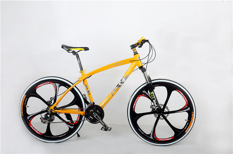EN standard OEM 6 spoke mag wheel Shimano 24 speed aluminium alloy MTB bike